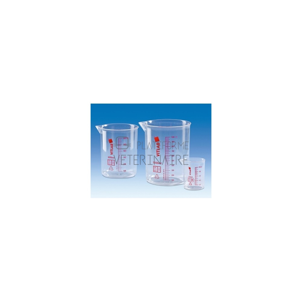 BECHER PLASTIQUE PMP ROUGE 10 ML