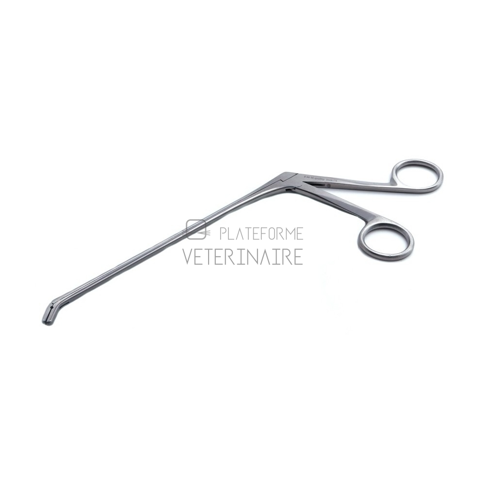 PINCE EMPORTE-PCS SPURLING 18 CM - COURBE EN BAS - MORS 4 X 10 MM